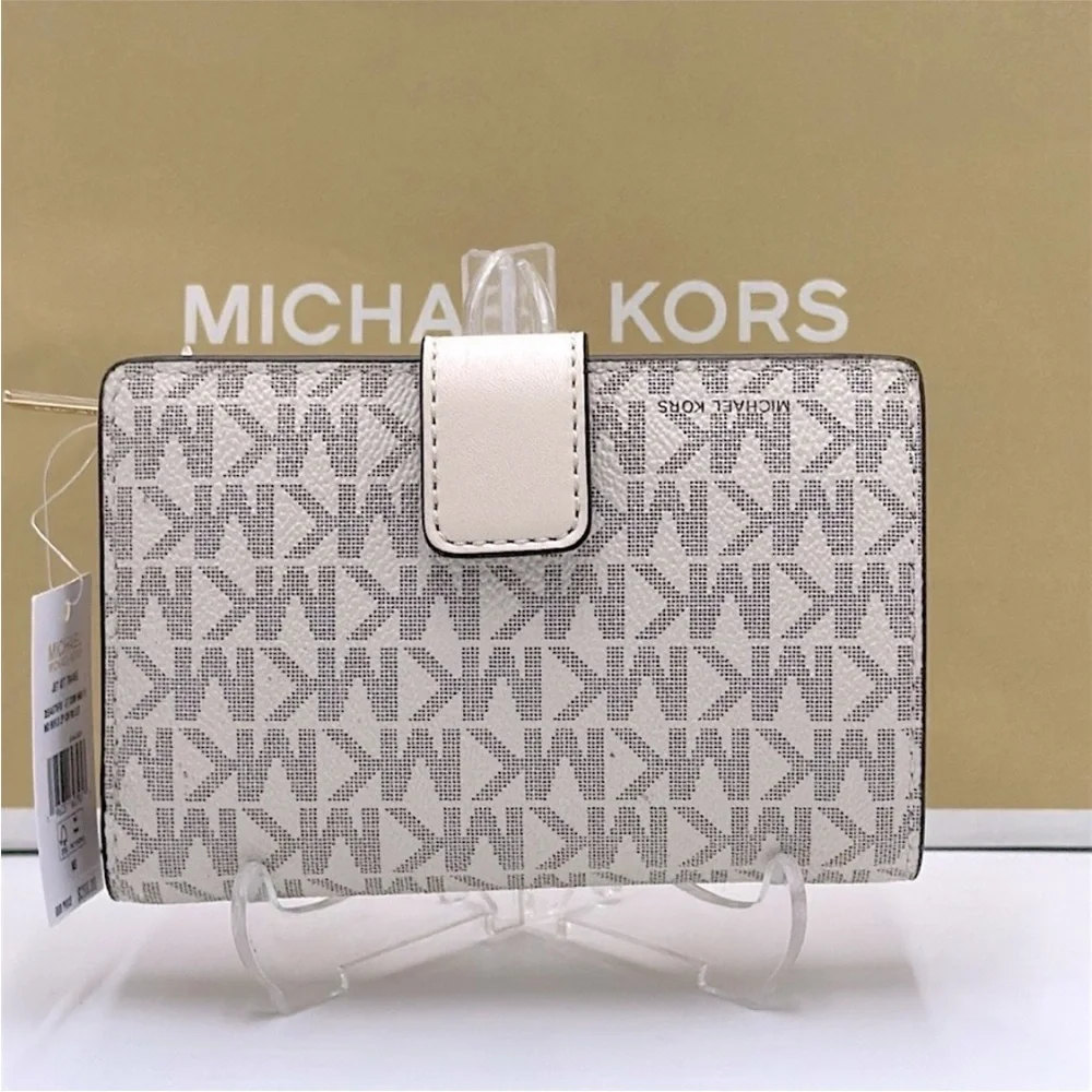 Michael Kors Gray and Pink Butterfly Wallet